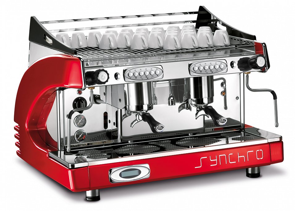 red coffee machine for espresso